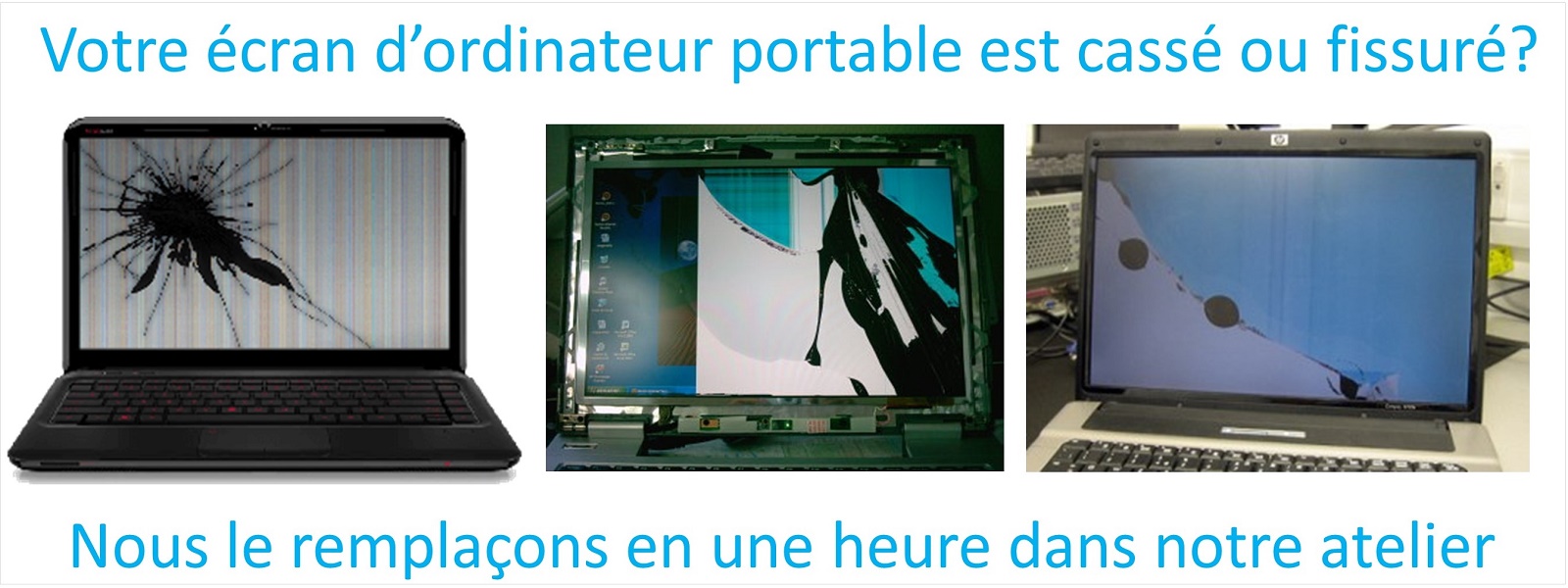 Changement écran PC portable 17 pouces : réparation PC simple et ra